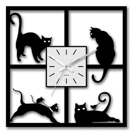 Relógio de parede gatinhos